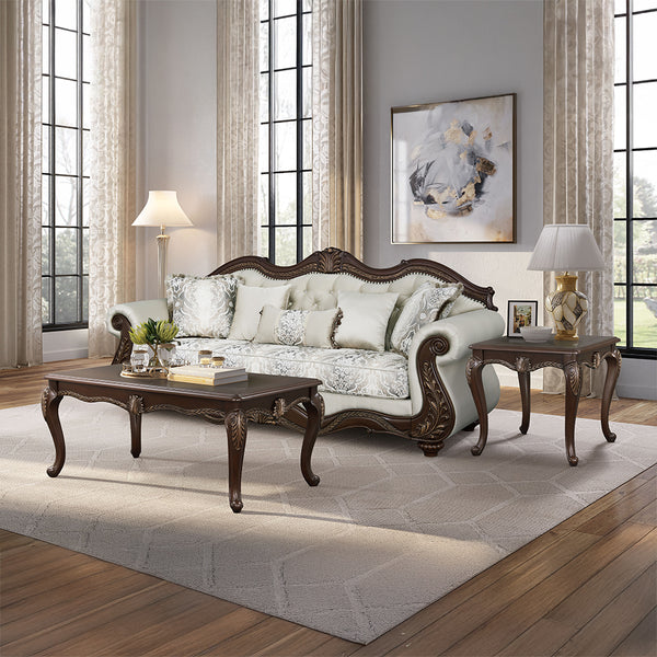 ACME Pierce Cherry End Table Model LV03836