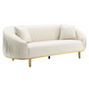 ACME Martina Ivory Velvet Sofa with 2 Pillows Model LV03850