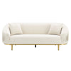 ACME Martina Ivory Velvet Sofa with 2 Pillows Model LV03850