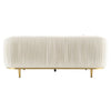 ACME Martina Ivory Velvet Sofa with 2 Pillows Model LV03850
