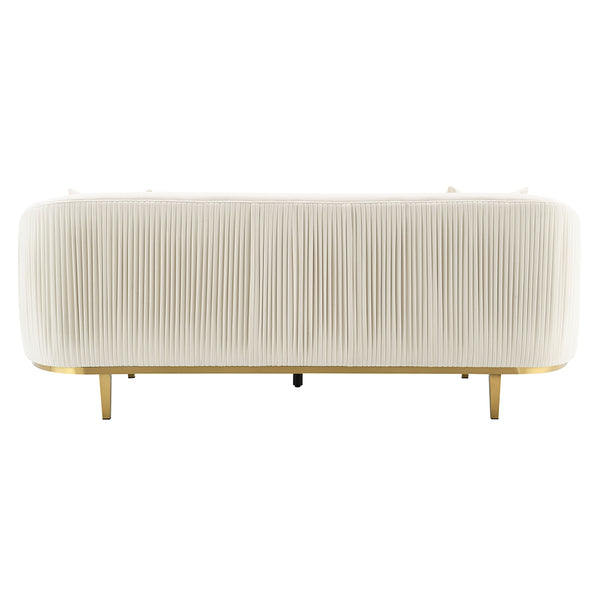 ACME Martina Ivory Velvet Sofa with 2 Pillows Model LV03850