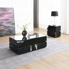ACME Drisana Black Mirrored End Table Model LV03866
