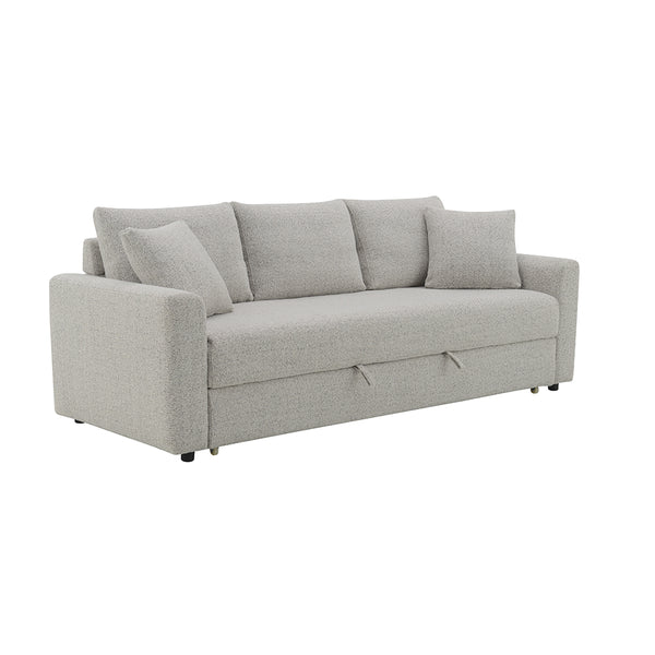 ACME Connie Gray Boucle Sofa with Sleeper & 2 Pillows Model LV03880