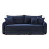ACME Irina Blue Velvet Sofa with Sleeper & 3 Pillows Model LV03890