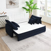 ACME Irina Blue Velvet Sofa with Sleeper & 3 Pillows Model LV03890