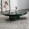 ACME Ronald Marble Pattern Top Dark Green & Brown High Gloss Coffee Table Model LV03895