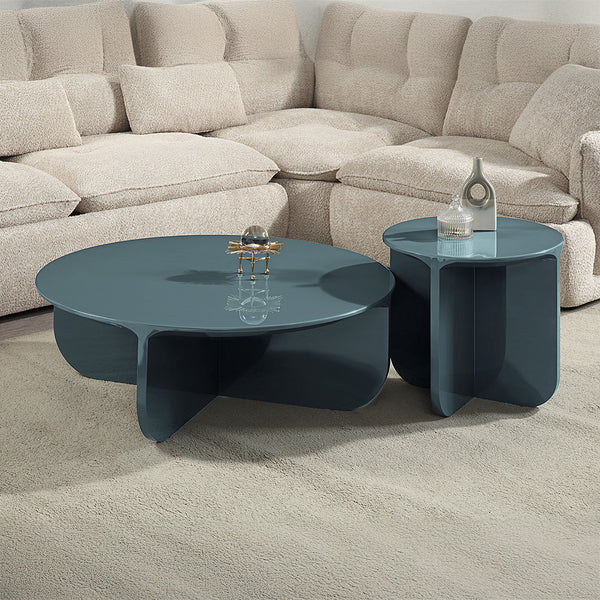ACME Lamond Teal High Gloss End Table Model LV03926