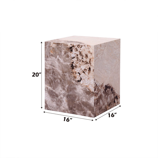 ACME Fultan Engineered Stone End Table Model LV03936