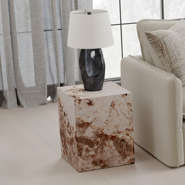 ACME Fultan Engineered Stone End Table Model LV03936