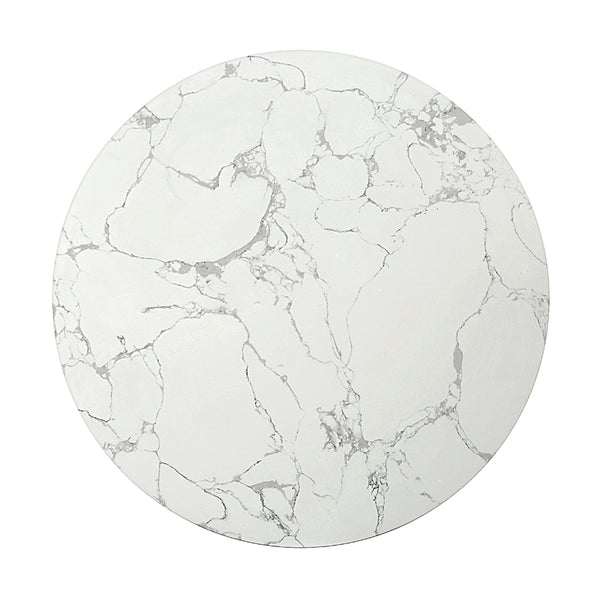 ACME Clayten White Engineering Marble Top & Espresso Coffee Table Model LV03945