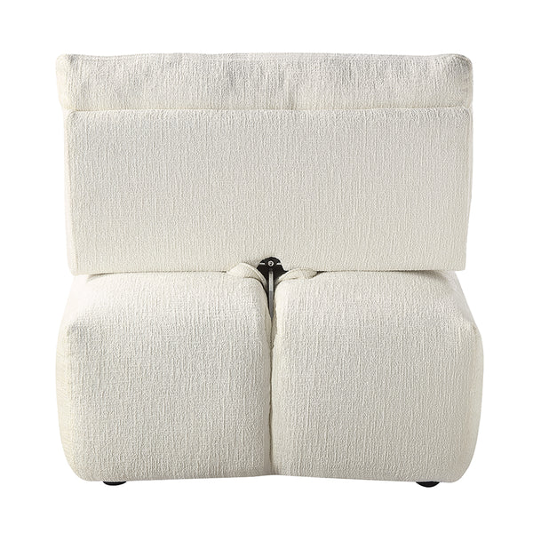ACME Loanna Beige Linen Modular Chaise Model LV04041