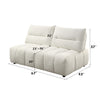 ACME Loanna Beige Linen Modular Loveseat Model LV04042
