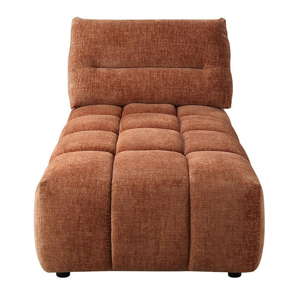 ACME Loanna Coral Red Linen Modular Chaise Model LV04051