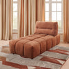 ACME Loanna Coral Red Linen Modular Chaise Model LV04051