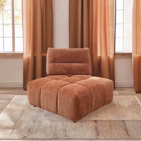 ACME Loanna Coral Red Linen Modular Wedge Model LV04053