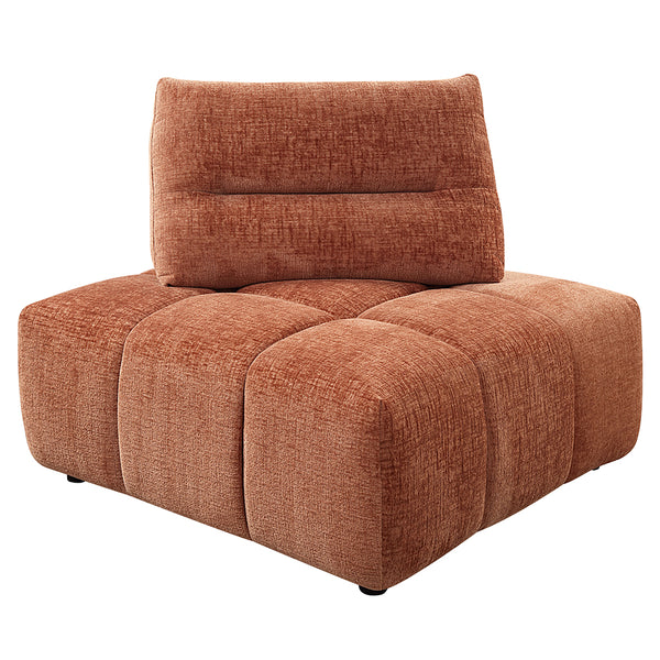 ACME Loanna Coral Red Linen Modular Wedge Model LV04053