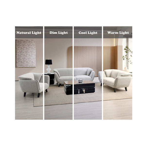 ACME Nayeli Light Gray Boucle Sofa Model LV04200