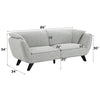ACME Nayeli Light Gray Boucle Sofa Model LV04200
