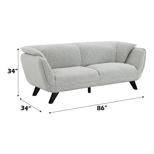 ACME Nayeli Light Gray Boucle Sofa Model LV04200