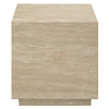ACME Deon Beige Natural Marble End Table with Natural Marble Top Model LV04246