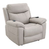 ACME Chriki Light Gray Polished Microfiber Power Recliner with Lift & Heating & Massage Model LV04272