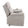 ACME Chriki Light Gray Polished Microfiber Power Recliner with Lift & Heating & Massage Model LV04272