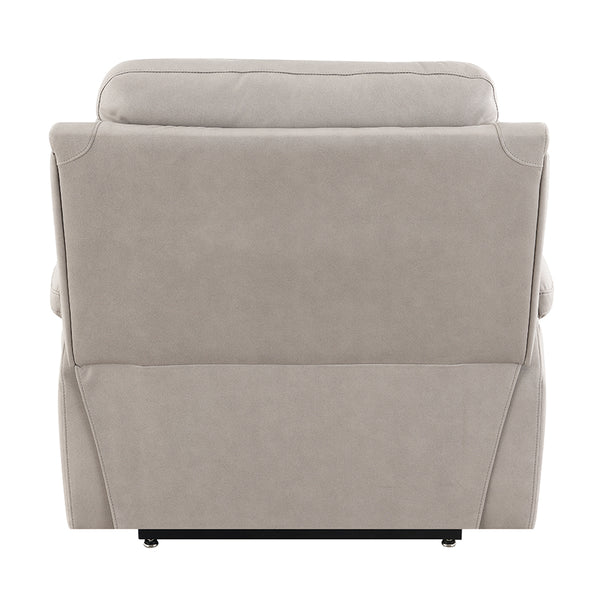 ACME Chriki Light Gray Polished Microfiber Power Recliner with Lift & Heating & Massage Model LV04272