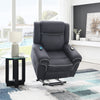 ACME Domana Dark Blue Polished Microfiber Power Recliner with Lift & Heating & Massage Model LV04274