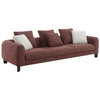 ACME Mardi Maroon Tweed Sofa with 6 Pillows Model LV04290