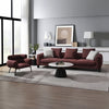 ACME Mardi Maroon Tweed Sofa with 6 Pillows Model LV04290