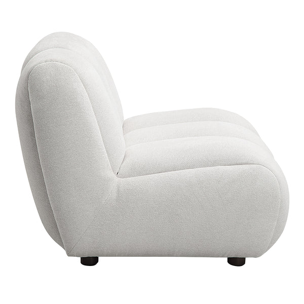 ACME Manilla Ivory White Linen Chair Model LV04322