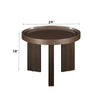 ACME Lakita Blackish Green/ Dark Blond High Gloss & Smoked Oak End Table Model LV04406