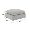 ACME Marisa Beige Boucle Modular Ottoman Model LV04414