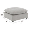 ACME Marisa Beige Boucle Modular Ottoman Model LV04414