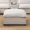 ACME Marisa Beige Boucle Modular Ottoman with Storage Model LV04415