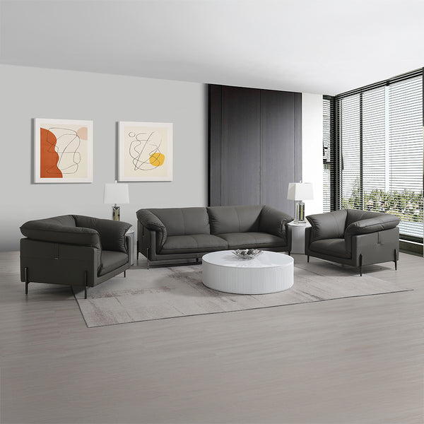 ACME Tadi Black Top Grain Leather Sofa Model LV04510