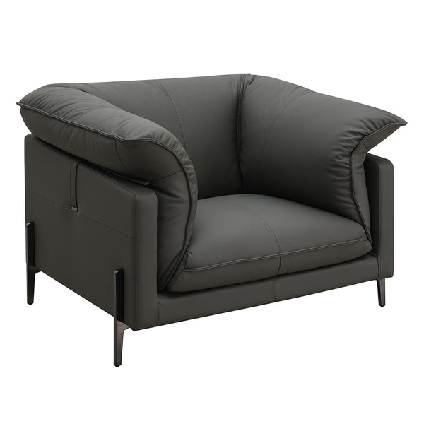 ACME Tadi Black Top Grain Leather Chair Model LV04512