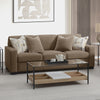 ACME Darya Brown Suede Fabric Sofa with 4 Pillows Model LV04530