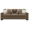 ACME Darya Brown Suede Fabric Sofa with 4 Pillows Model LV04530