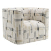 ACME Darya Beige Pattern Fabric Chair with Swivel Model LV04532
