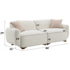 ACME Darius Beige Boucle Sofa with 2 Pillows Model LV04540