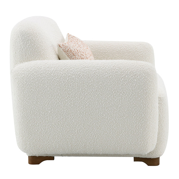 ACME Darius Beige Boucle Chair with Pillow Model LV04542