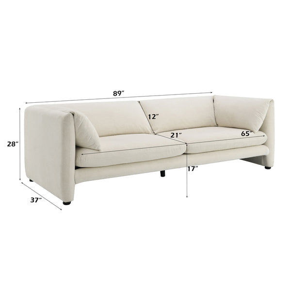 ACME Jaeda Beige Linen Sofa Model LV04550