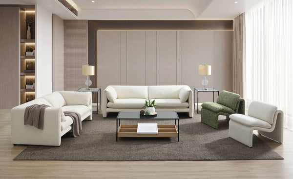 ACME Jaeda Ivory Boucle Accent Chair Model AC04552