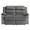 ACME Lesley Gray Corduroy & Velvet Motion Loveseat Model LV04621