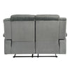ACME Lesley Gray Corduroy & Velvet Motion Loveseat Model LV04621