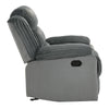 ACME Lesley Gray Corduroy & Velvet Motion Glider Recliner Model LV04622