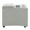 ACME Emee Gray Corduroy Console with USB Port Model LV04641A