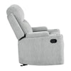 ACME Galya Light Gray Chenille Motion Glider Recliner Model LV04682