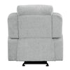 ACME Galya Light Gray Chenille Motion Glider Recliner Model LV04682